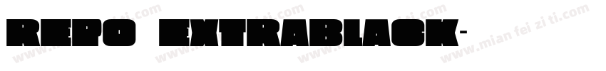 Repo ExtraBlack字体转换